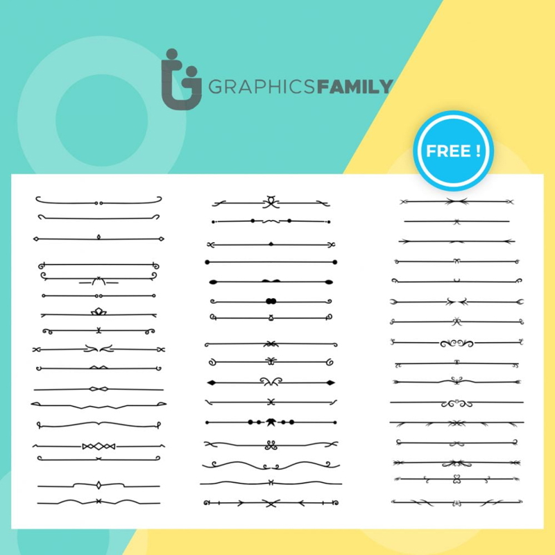 فایل مجموعه بزرگ فریم‌های جداکننده گلدار - Mega set of floral dividers frames collection