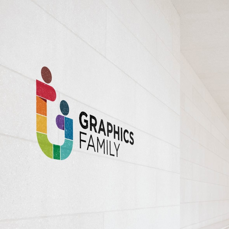 فایل موکاپ لوگو دیوار سفید مینیمال - Minimal Clean White Wall Logo Mockup