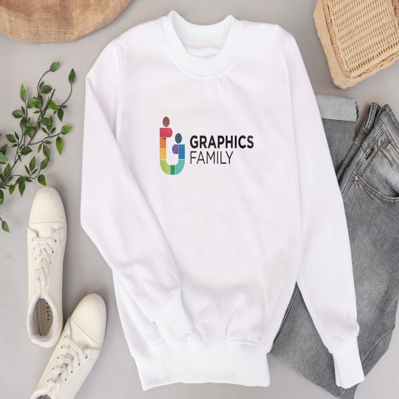 فایل موکاپ لوگو پیراهن مینیمال - Minimal Sweater Shirt Logo Mockup