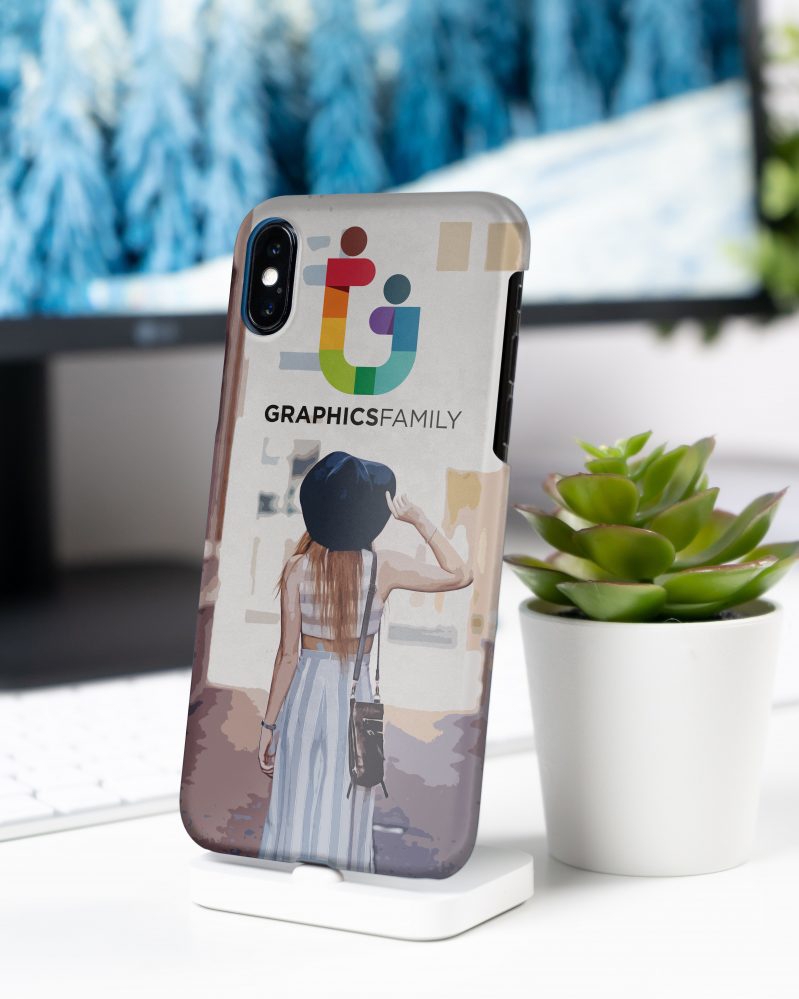 فایل ماک‌آپ کاور موبایل - Mobile Cover Mockup
