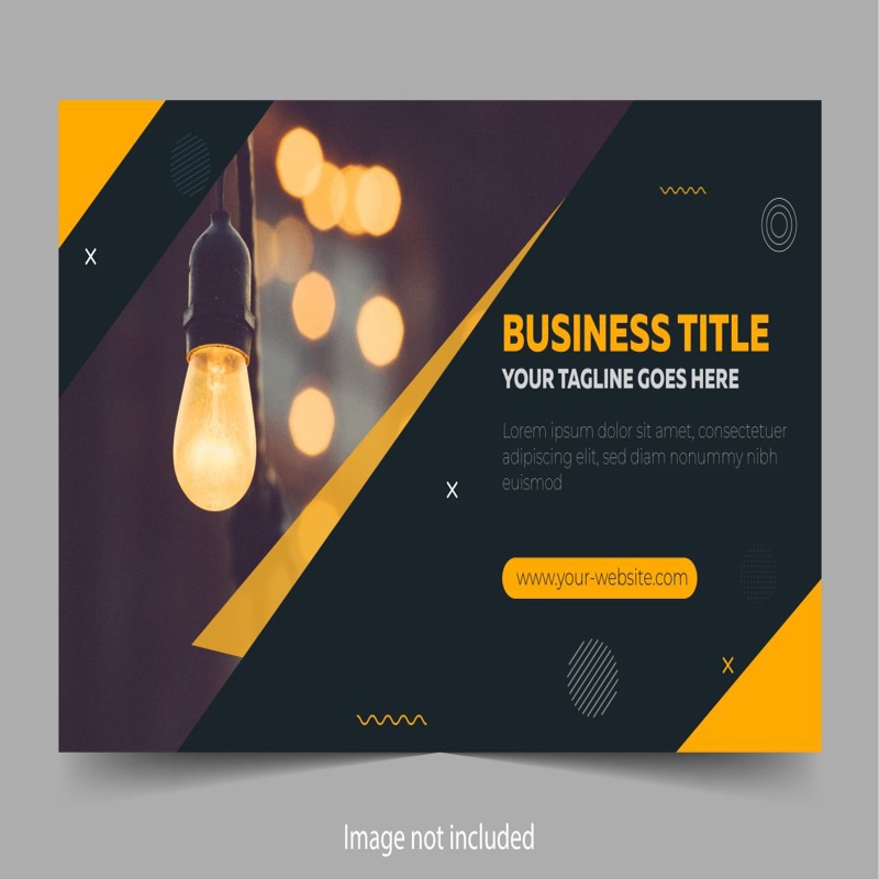 فایل الگوی بنر وب مدرن تجاری - Modern Business Web Banner Template
