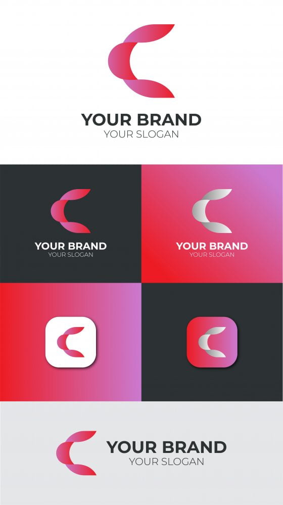 فایل لوگو حرف C مدرن - Modern C Letter Logo
