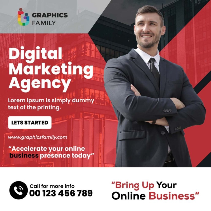 فایل پست رسانه‌های اجتماعی آژانس بازاریابی دیجیتال مدرن - Modern Digital Marketing Agency Social Media Post