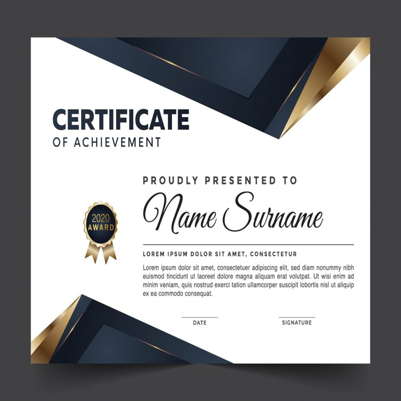 فایل الگوی دیپلم مدرن - Modern diploma template
