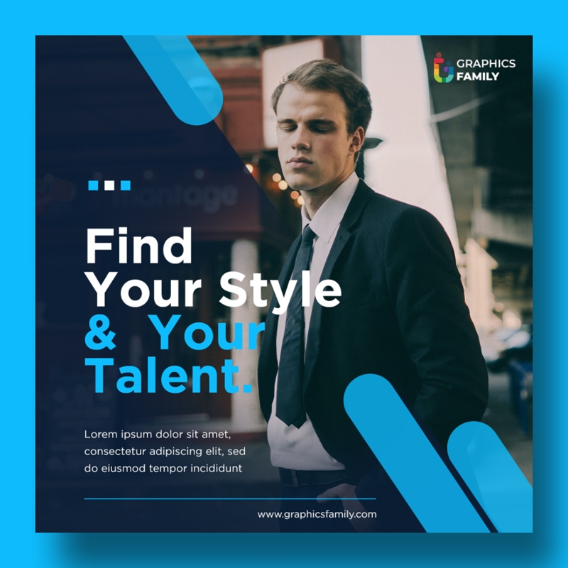 فایل قالب طراحی پست اینستاگرام مدرن و پویا - Modern Dynamic Instagram Post Design Template