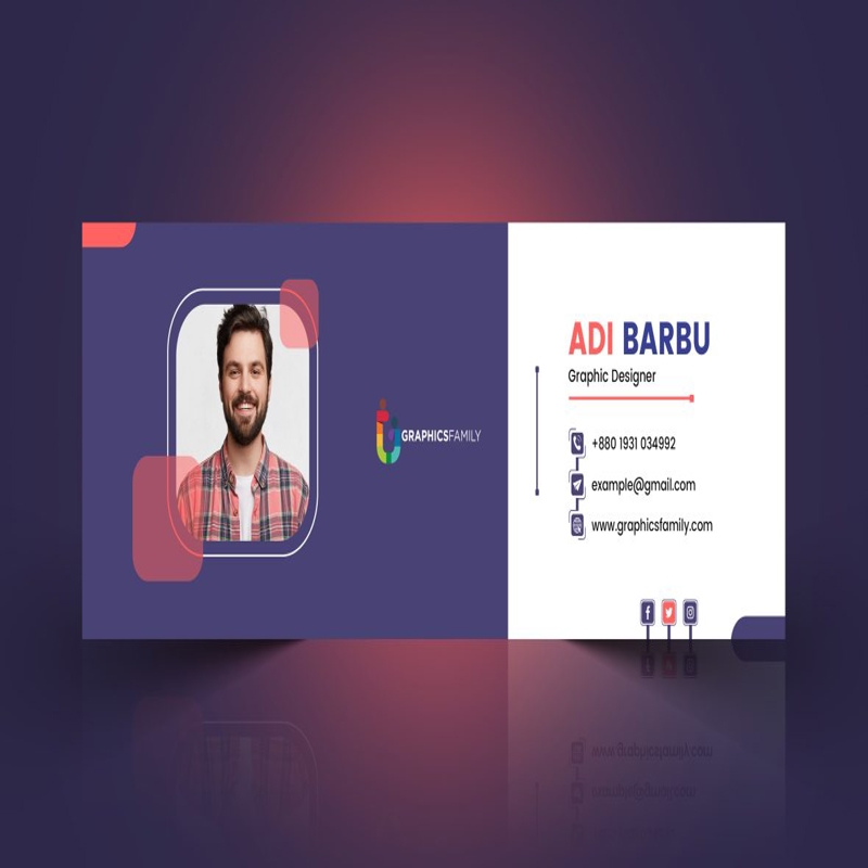 فایل الگوی امضای ایمیل مدرن - Modern Email Signature Template