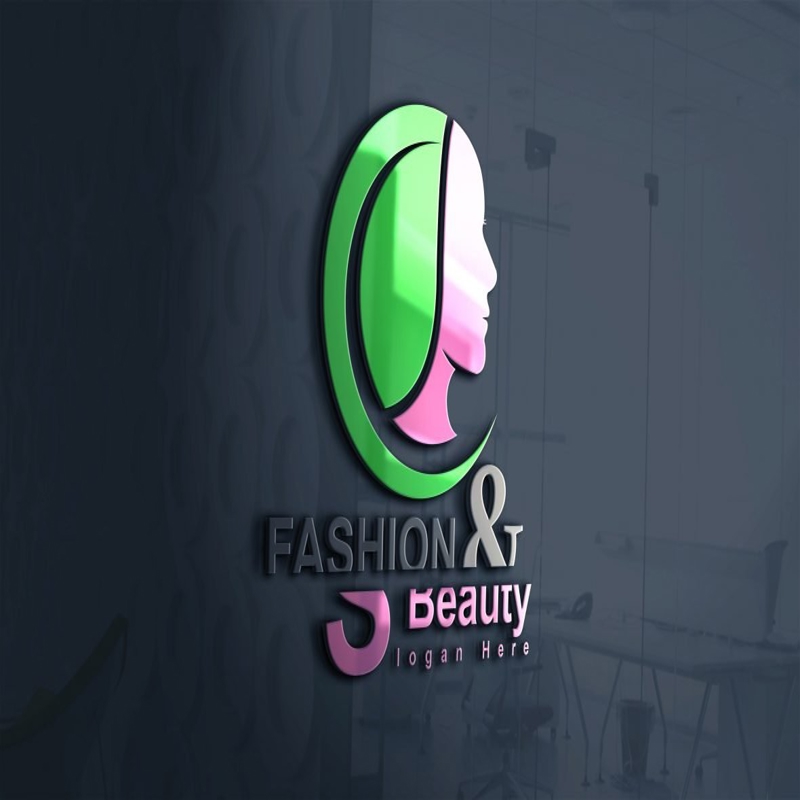 فایل الگوی طراحی لوگو مد و زیبایی مدرن - Modern Fashion and Beauty Logo Design Template