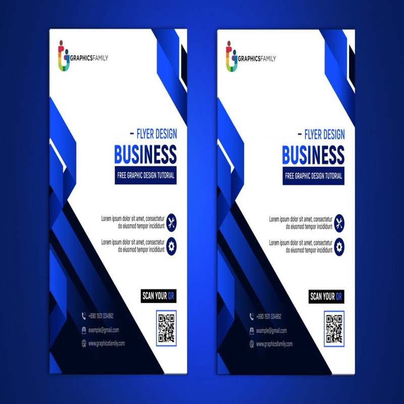 فایل قالب PSD طرح جلد بروشور مدرن - Modern Flyer Design Cover Template PSD
