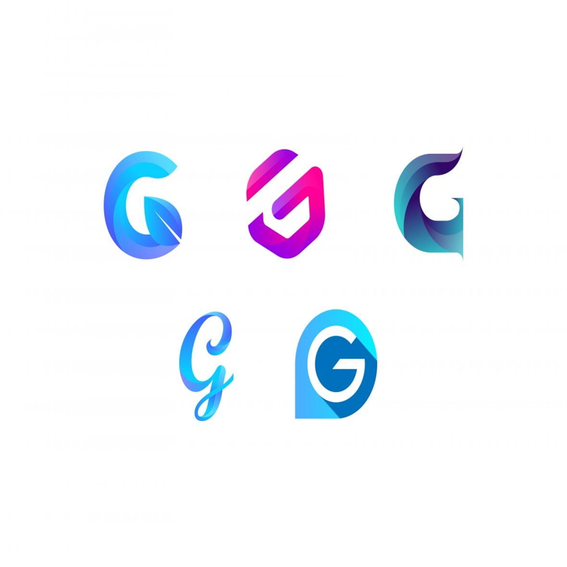 فایل بسته حروف G مدرن جلد 1 - Modern G Letter Package vol. 01