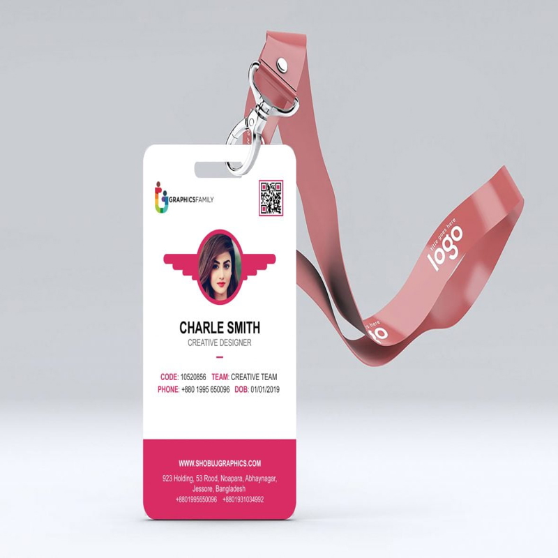 فایل قالب طراحی کارت شناسایی مدرن با سبک تخت - Modern Id-Card Design Template with Flat style