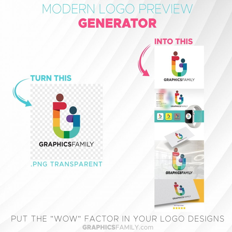 فایل ژنراتور پیش‌نمایش لوگوی مدرن - Modern Logo Preview Generator
