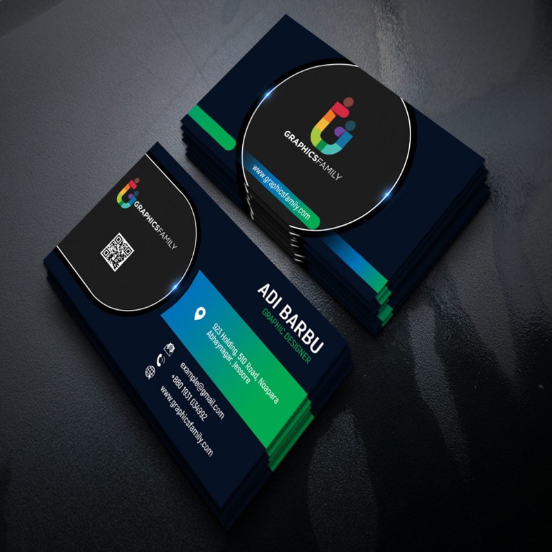 فایل کارت ویزیت مدرن و حرفه ای PSD - Modern Professional Business Card PSD