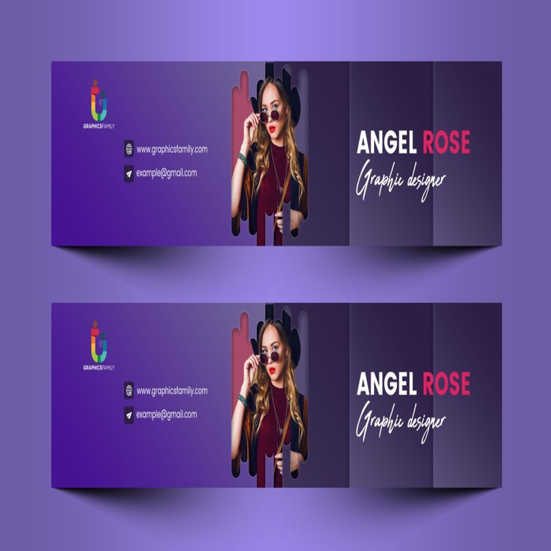 فایل طراحی هنری کانال یوتیوب مدرن بنفش - Modern Purple YouTube Channel Art Design