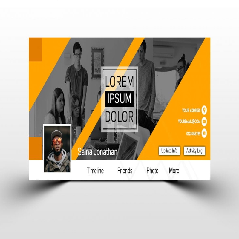فایل طراحی کاور فیسبوک چند منظوره تجاری - Multipurpose Business Facebok Cover Design