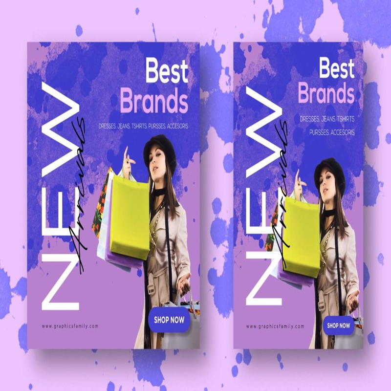 فایل بنر رسانه‌های اجتماعی محصولات جدید - New Arrivals Social Media Banner