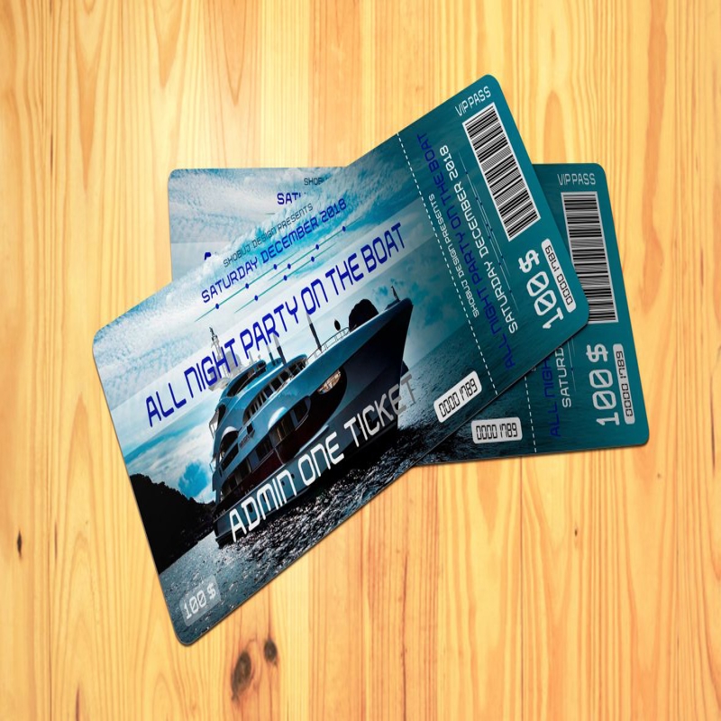 فایل الگوی طراحی بلیط رویداد مهمانی شبانه - Night Out Party Event Ticket Design Template