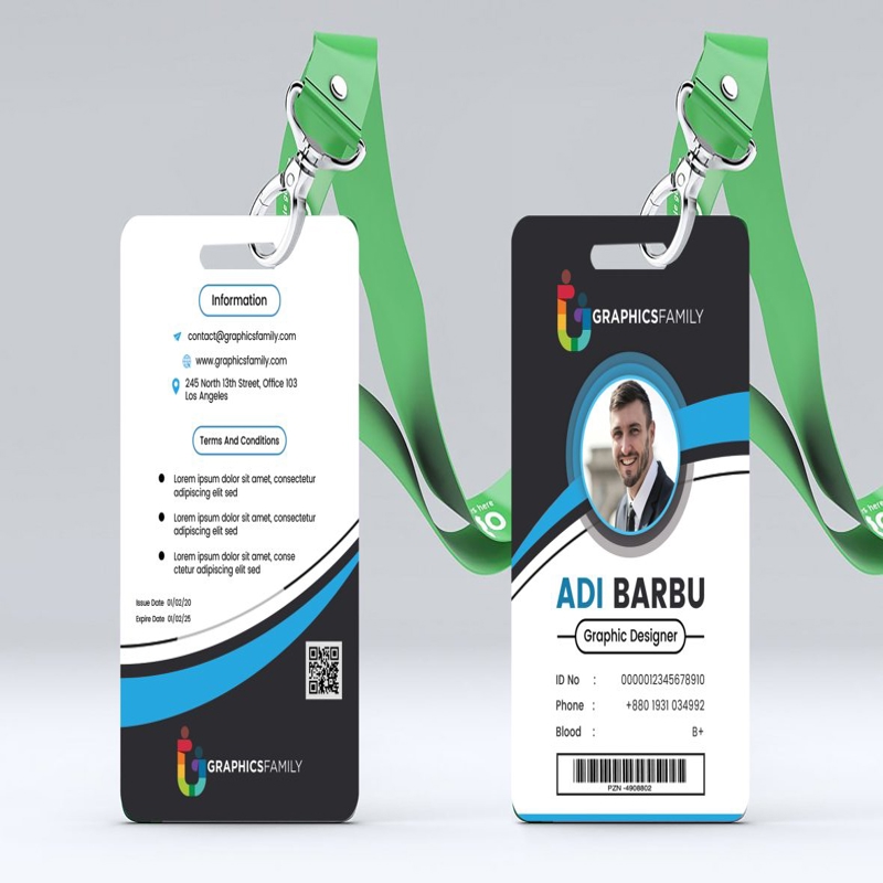 فایل الگوی طراحی کارت شناسایی اداری - Office Identification Card Design Template