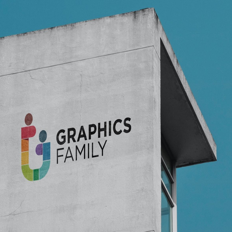فایل موکاپ لوگو ساختمان سفید قدیمی - Old White building Logo Mockup