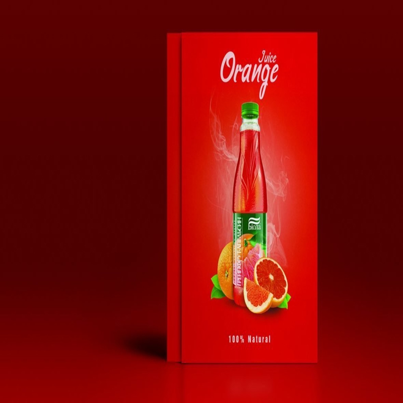 فایل طراحی پوستر تبلیغاتی آب پرتقال - Orange Juice Advertising Poster Design