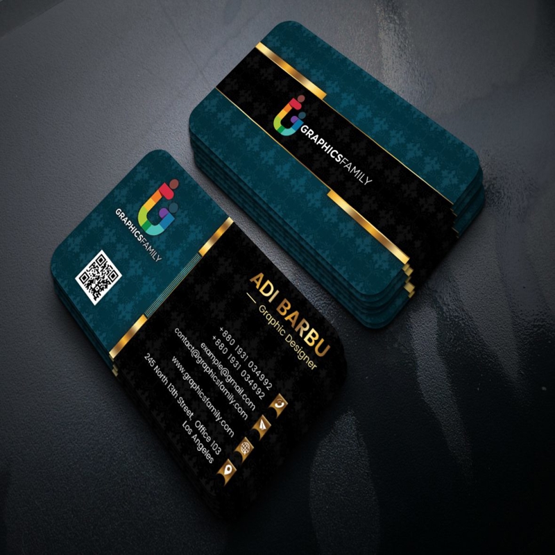 فایل الگوی کارت ویزیت زینتی - Ornamental Business Card Template