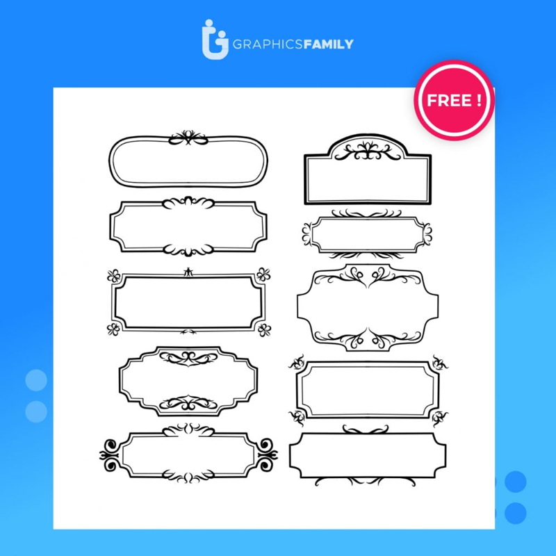 فایل قاب‌های تزئینی - Ornamental frames