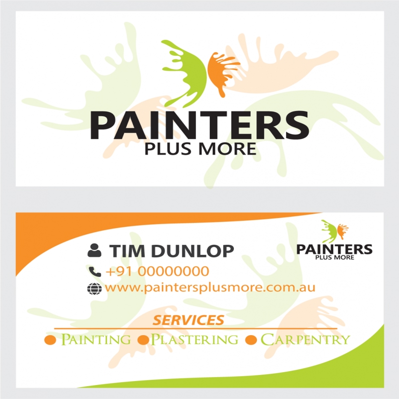 فایل الگوی کارت ویزیت نقاشان - Painters Business Cards Template
