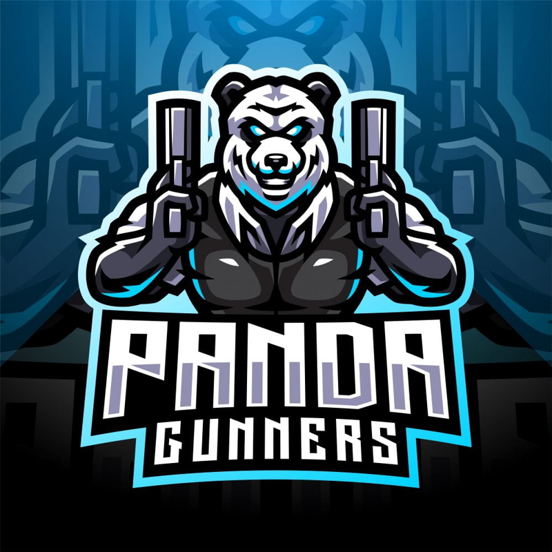 فایل لوگوی طلسم خرس پاندا - Panda Bear Mascot Logo