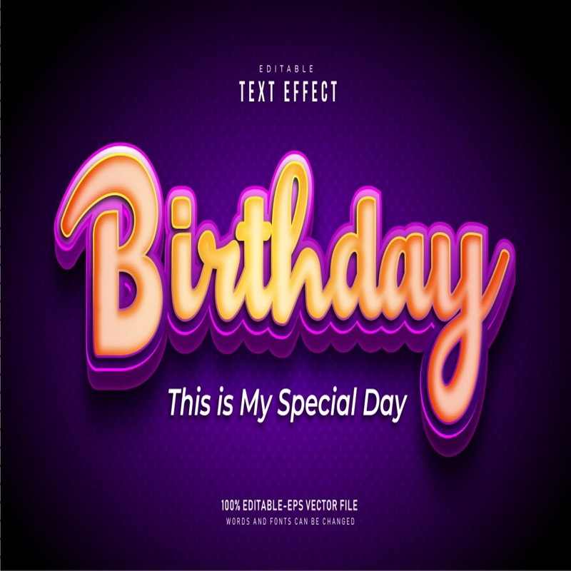 فایل جلوه‌های متنی با تم مهمانی - Party Theme Text Effects