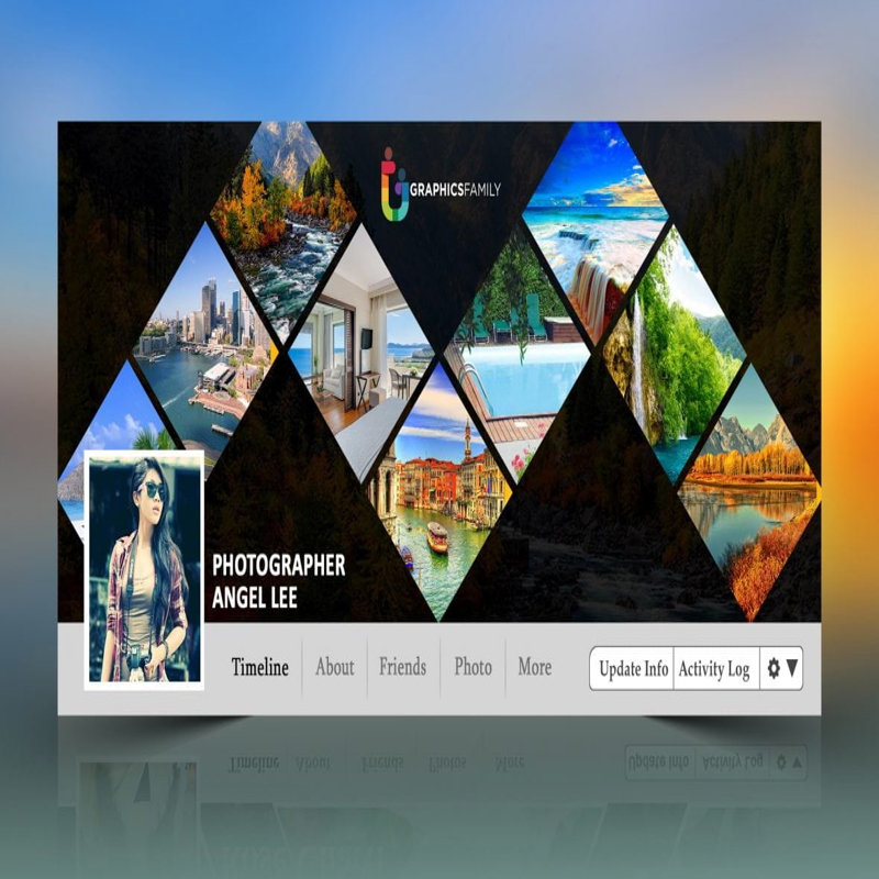 فایل طراحی کاور فیسبوک عکاس - Photographer Facebook Cover Design
