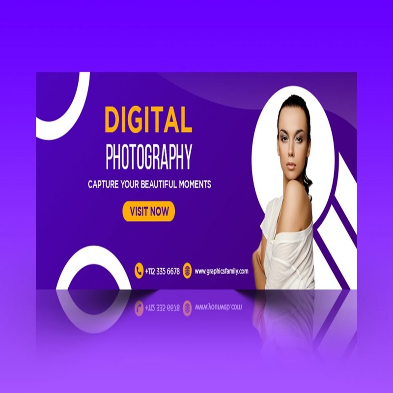 فایل الگوی جلد تایم‌لاین فیسبوک عکاسی - Photography Facebook Timeline Cover Template