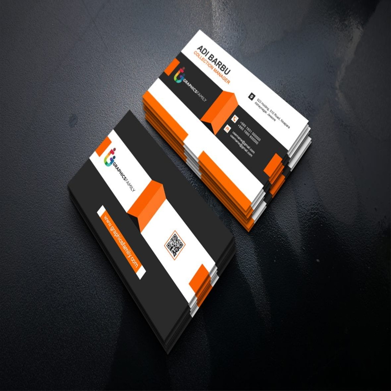 فایل قالب کارت ویزیت مدیر مجموعه فتوشاپ - Photoshop Collection Manager Business Card Template