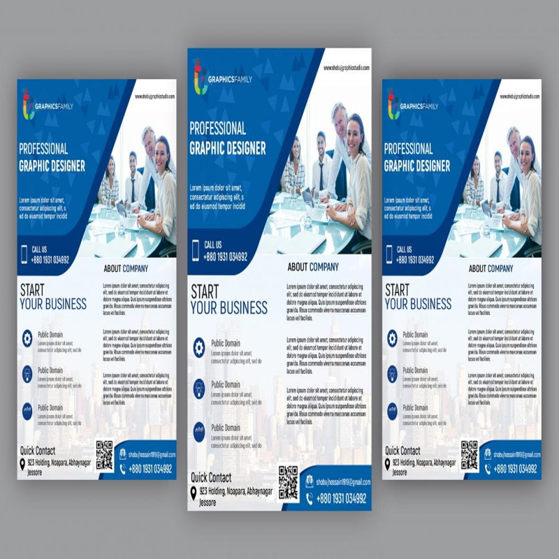 فایل طراحی بروشور شرکتی فتوشاپ - Photoshop Corporate Flyer Design