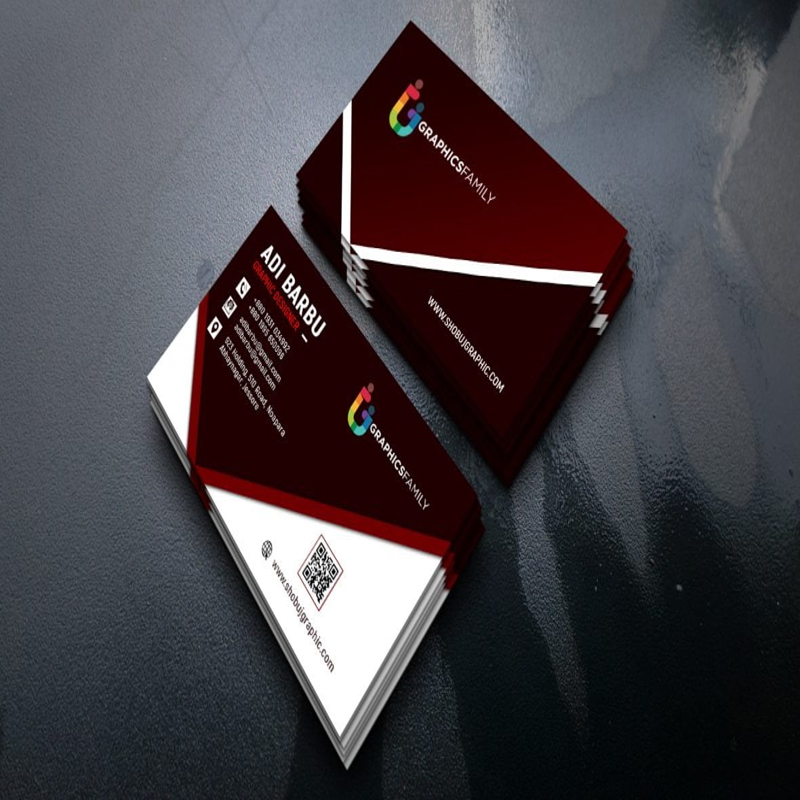 فایل قالب psd کارت ویزیت طراحی گرافیکی فتوشاپ - Photoshop Graphic Design Business Card psd Template