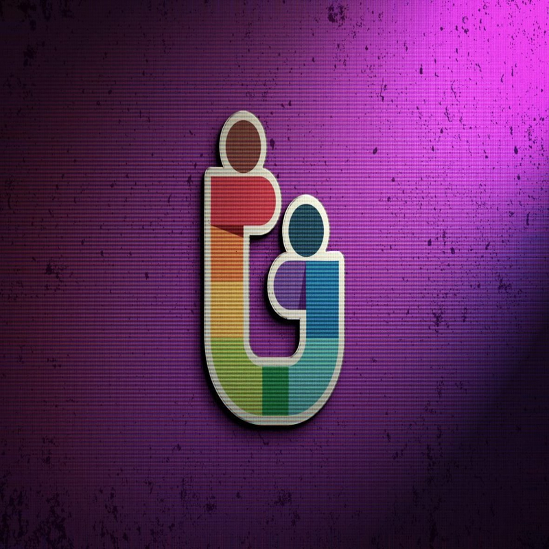 فایل موکاپ لوگو فتوشاپ با افکت‌های رترو - Photoshop Logo Mock-up with Retro Effects