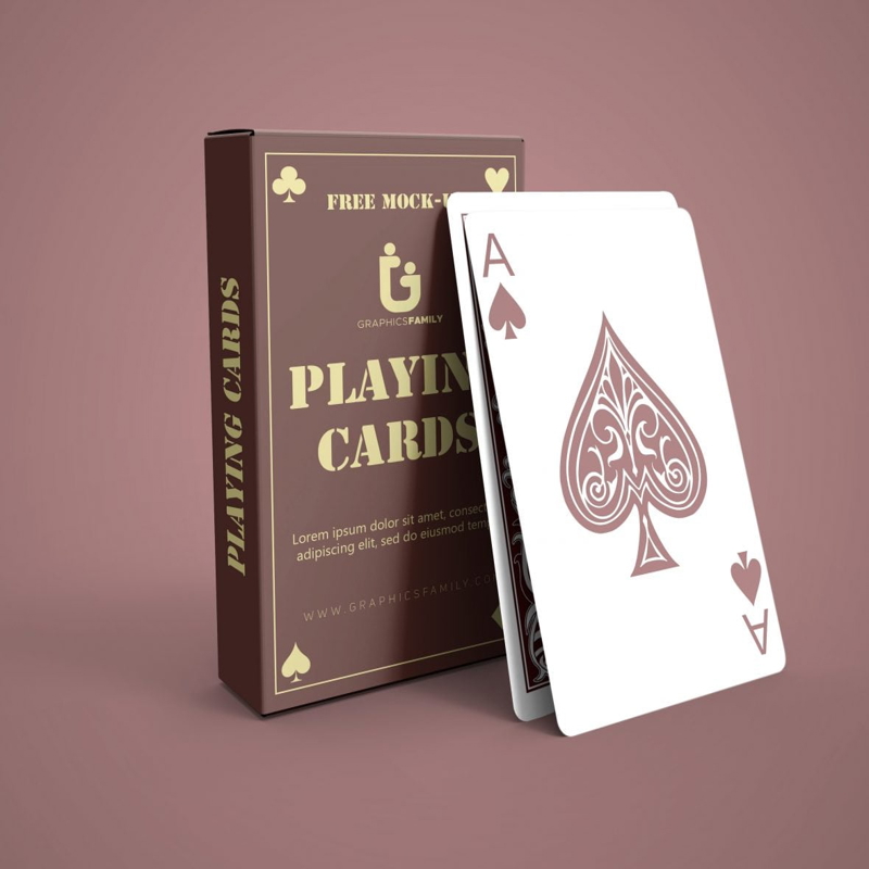فایل ماک‌آپ بسته کارت‌های فتوشاپ - Photoshop Pack of Cards Mockup