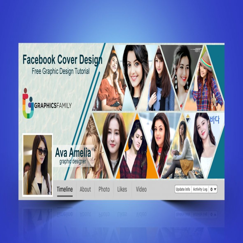 فایل طراحی کاور فیسبوک عکاس فتوشاپ - Photoshop Photographer Facebook Cover Design