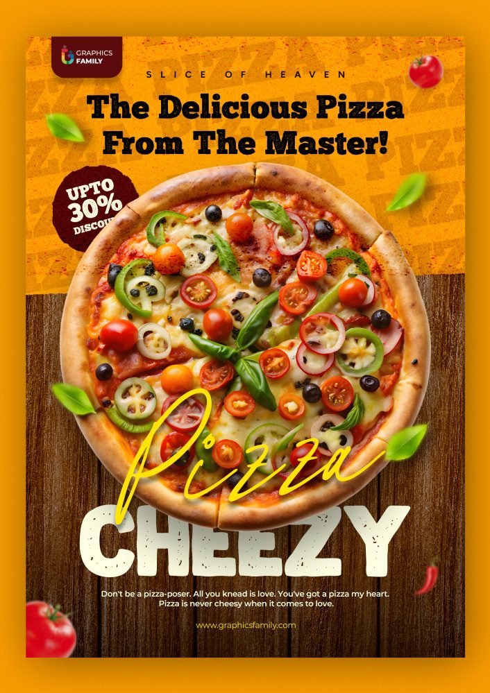 فایل طراحی پوستر پیتزا - Pizza Poster Design