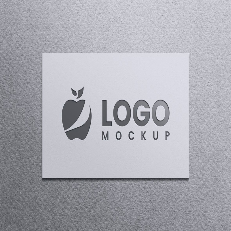 فایل موکاپ لوگو حکاکی شده روی بشقاب - Plate Engraved Logo Mockup