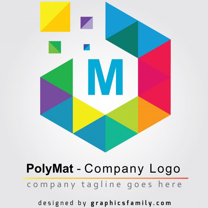 فایل لوگوی شرکت پلی‌مت - PolyMat Company Logo