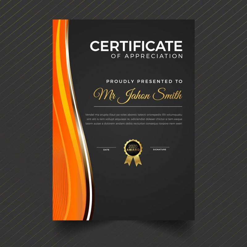 فایل الگوی دیپلم پرتره - Portrait Diploma Template