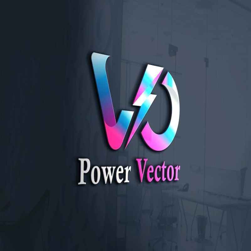 فایل طراحی لوگو وکتور قدرت - Power Vector Logo Design