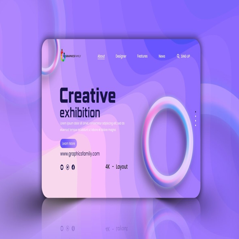 فایل طراحی قالب صفحه فرود قدرتمند و خلاقانه - Powerful & Creative Landing Page Template Design