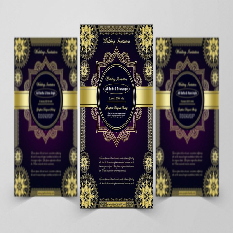 فایل کارت دعوت عروسی ممتاز با وضوح بسیار بالا - Premium Wedding Invitation With Very High Resolution