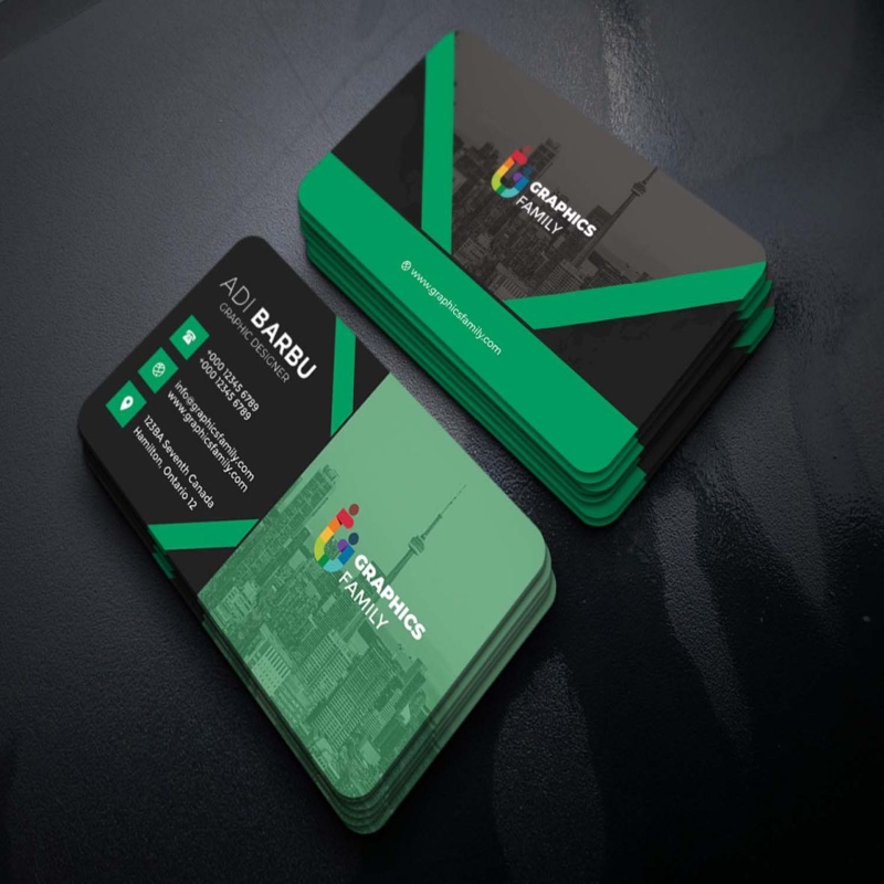 فایل طرح کارت ویزیت قابل چاپ - Printable Business Card Template Layout