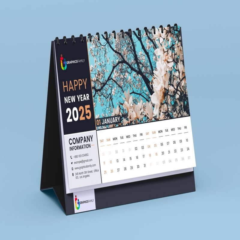 فایل قالب طراحی تقویم حرفه ای و منحصر به فرد - Professional And Unique Calendar Design Template