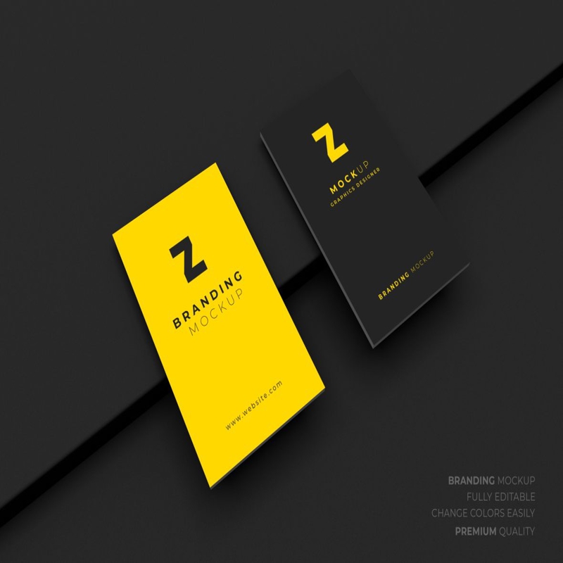 فایل موکاپ کارت ویزیت حرفه‌ای - Professional Business Card Mockup