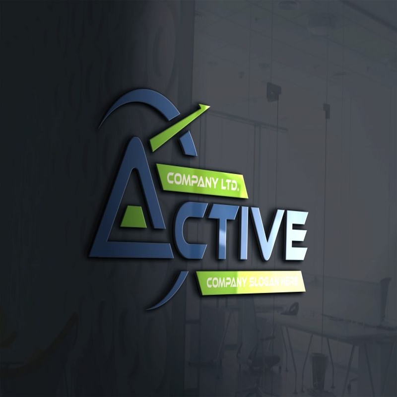فایل قالب psd طراحی لوگو شرکت حرفه ای - Professional Company Logo Design psd Template