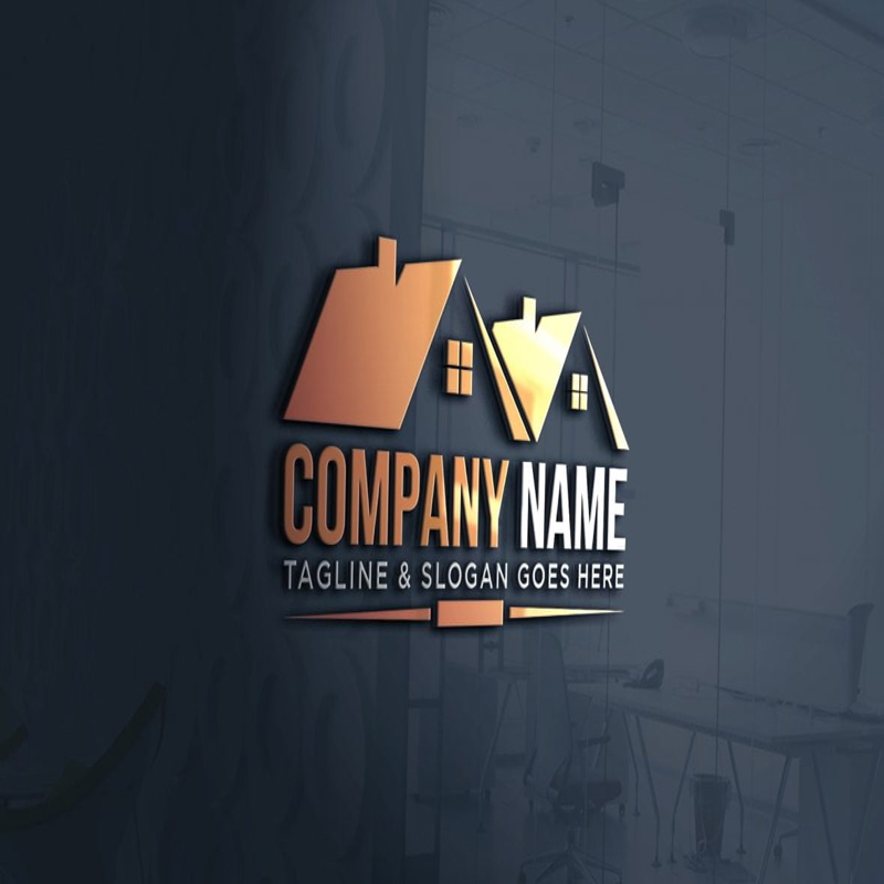 فایل طراحی لوگو حرفه ای ساختمانی - Professional Construction Logo Design