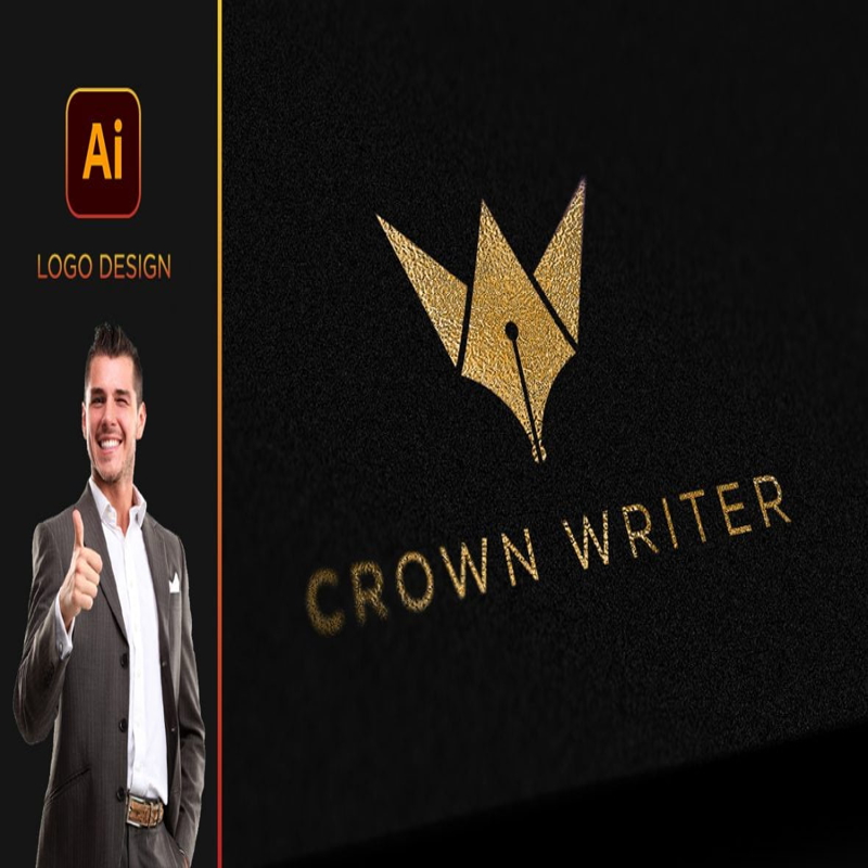 فایل طراحی لوگو نویسنده محتوای حرفه ای - Professional Content Writer Logo Design