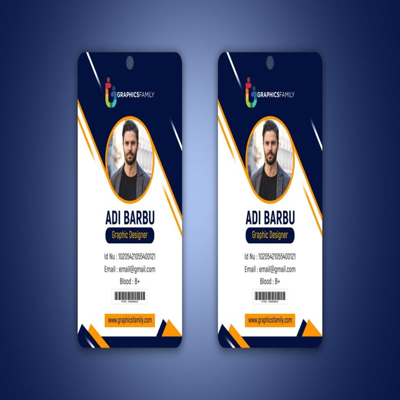 فایل کارت شناسایی عکس‌دار کارمند حرفه‌ای - Professional Employee Photo ID Card